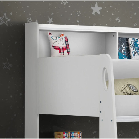 Orion Single Bunk Bed white side rail