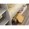 Orion Single Bunk Bed grey oak bottom