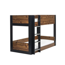 Solomon Bunk Bed Rustic And Black side