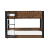 Solomon Bunk Bed Rustic And Black front