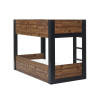 Solomon Bunk Bed Rustic And Black back