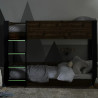 Solomon Bunk Bed Rustic And Black main