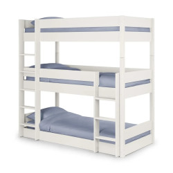 Trio Bunk Bed white side