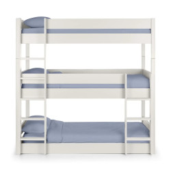 Trio Bunk Bed white front