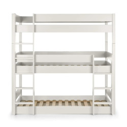 Trio Bunk Bed white slats