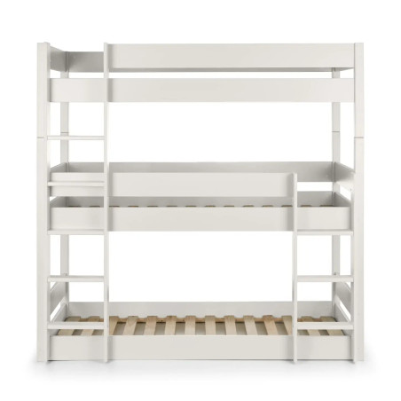 Trio Bunk Bed white slats
