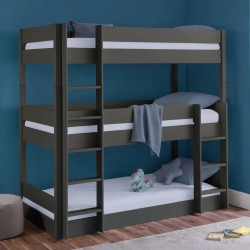 Trio Bunk Bed black