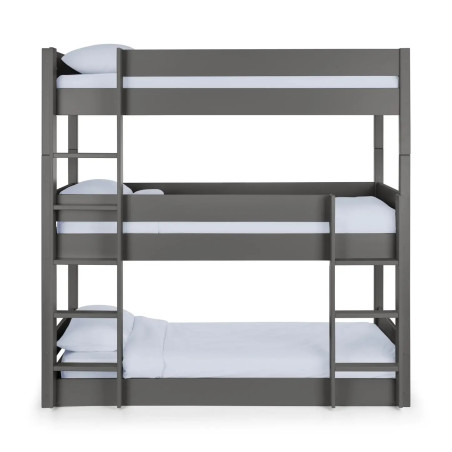 Trio Bunk Bed black front