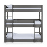 Trio Bunk Bed black front