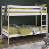 Nova Single Bunk Bed Two Tone White and Pine Finish