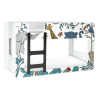 Safari Single Bunk Bed White side