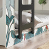 Safari Single Bunk Bed White bottom