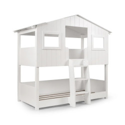 Willow Treehouse Bunk Bed White side