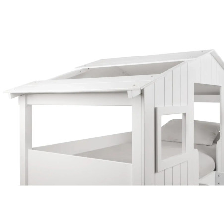 Willow Treehouse Bunk Bed White top