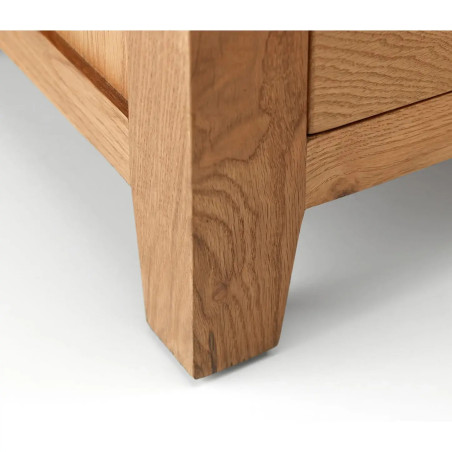 Marlborough Twin Pedestal Dressing Table Oak leg