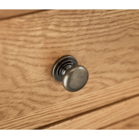 Marlborough Twin Pedestal Dressing Table Oak handle