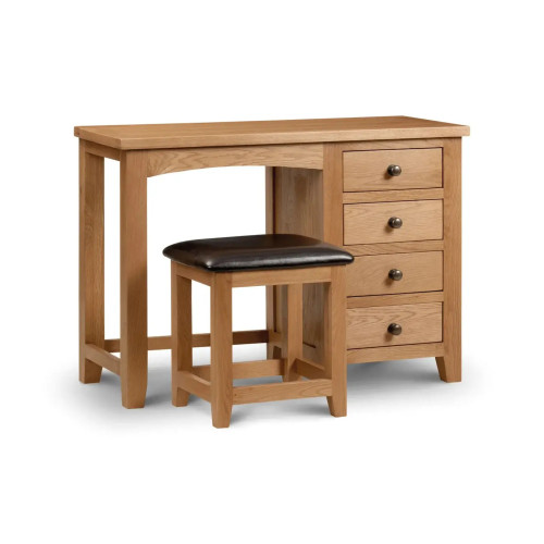 Marlborough Single Pedestal Dressing Table Oak