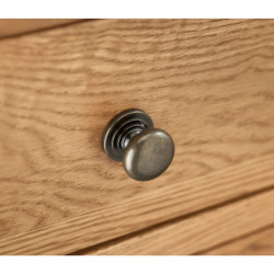 Marlborough Single Pedestal Dressing Table Oak handle