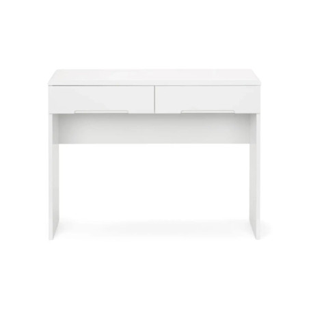 Manhattan Dressing Table With 2 Drawers White front