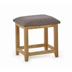 Mallory Twin Dressing Table And Stool Oak stool