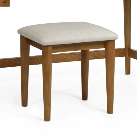 Lowry Dressing Table And Stool Set Ash Wood stool legs