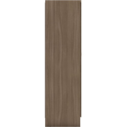 Nevada 6 Door 2 Drawer Mirrored Wardrobe Rustic Oak Effect side panel