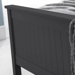 Maine Single Bed 90cm - Anthracite footend