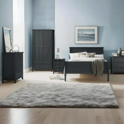 Maine Single Bed 90cm - Anthracite room view