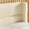 Oberon Boucle Bed Beige headboard