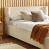 Oberon Boucle Bed Beige siderail