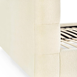 Oberon Boucle Bed Beige headend