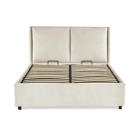 Maddock Ottoman Storage Bed Beige front