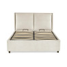Maddock Ottoman Storage Bed Beige front