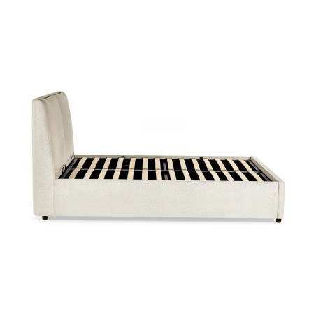 Maddock Ottoman Storage Bed Beige siderail
