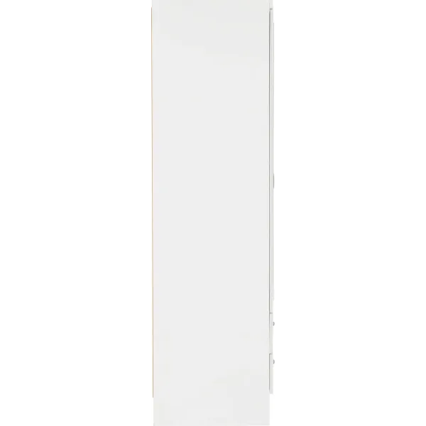 Nevada 6 Door 2 Drawer Mirrored Wardrobe White Gloss - Home Divine