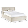 Maddock Ottoman Storage Bed Beige size