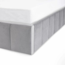 Katie Ottoman Storage Bed Grey footend