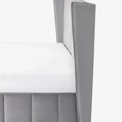 Katie Ottoman Storage Bed Grey siderail