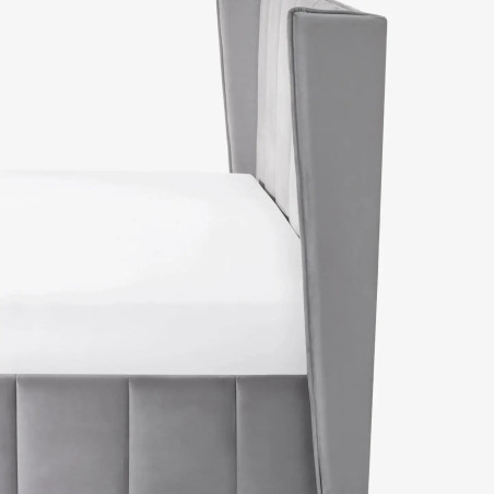 Katie Ottoman Storage Bed Grey siderail