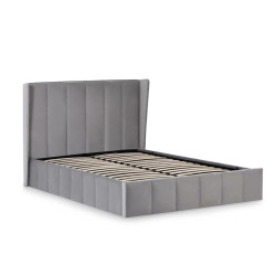 Katie Ottoman Storage Bed Grey slats