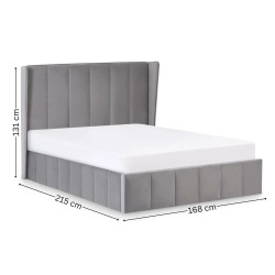 Katie Ottoman Storage Bed Grey size