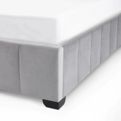 Katie Grey Velvet Upholstered Bed Frame leg