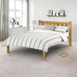 Poppy Bed Frame Oak double footend