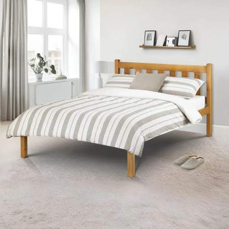 Poppy Bed Frame Oak double footend