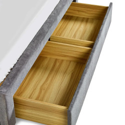Mayfair 4 Drawer Storage Bed Frame Grey drawer internal