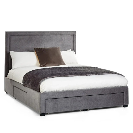 Mayfair 4 Drawer Storage Bed Frame Grey side view