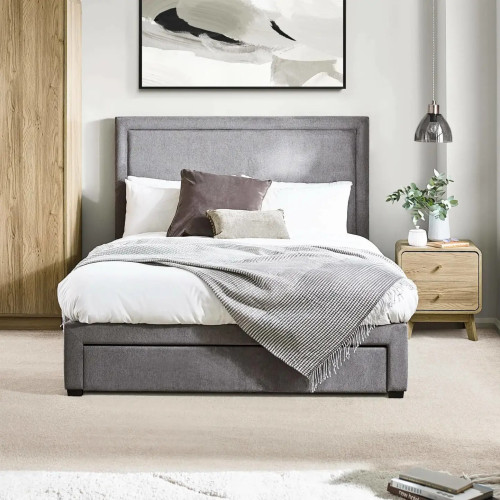 Mayfair 4 Drawer Storage Bed Frame Grey closed