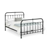 Logan Metal Bed Frame Black side
