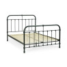 Logan Metal Bed Frame Black slats