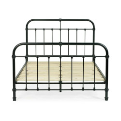 Logan Metal Bed Frame Black front